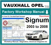 vauxhall signum Workshop Manual Download
